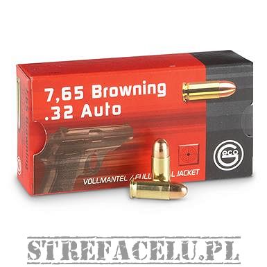 Nabój kulowy GECO .32 Auto FMJ 4,75g // 7,65 Browning