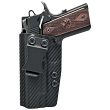 IWB Holster, Compatibility : 1911 Commander 4.25" (Without Rail), Manufacturer : Concealment Express, Material : Kydex, For Persons : Left Handed, Finish : Carbon