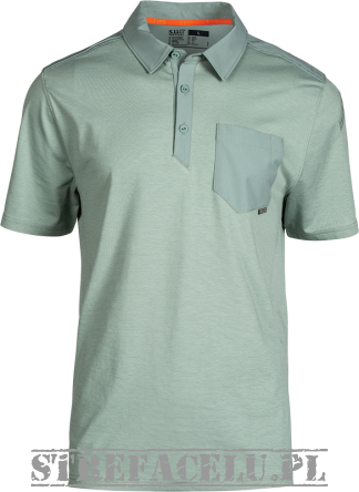 Men's Polo, Manufacturer : 5.11, Model : Axis Short Sleeve Polo, Color : Dusty Sage