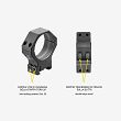 Picatinny Rings 25.4mm H-12, Model : LPR01/B, Manufacturer : Contessa (Italy) - 3