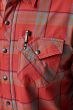 Men's Shirt, Manufacturer : 5.11, Model : Gunner Plaid Long Sleeve Shirt, Color : Red Brbn Plaid - 6