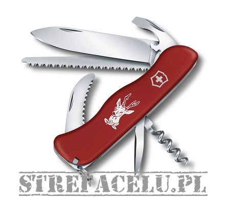 Victorinox Scyzoryk Hunter, czerwony Nylon 111mm