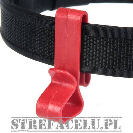 Wieszak czerwony na pasek - Belt Clipfor Ear Defenders, Red
