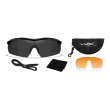 Okulary WileyX Vapor 2.5 Grey / Clear / Light Rust 3502 / Matte Black Frame - 2