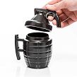 Black granate mug with cotter pin and lid - 2