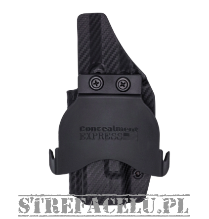Kabura zewnętrzna prawa do pistoletu H&K VP9SK OR, RH OWB kydex, kolor: carbon