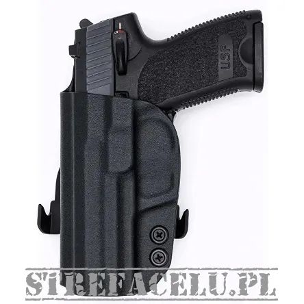 Kabura zewnętrzna lewa do pistoletu H&K USP 9/40 FS, LH OWB kydex, kolor: czarny
