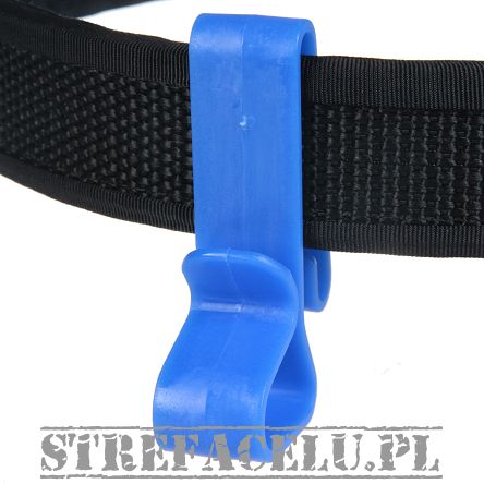 Wieszak niebieski na pasek - Belt Clip for Ear Defenders, Blue