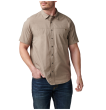 Men's Shirt, Manufacturer : 5.11, Model : Wyatt Short Sleeve Shirt, Color : Stone - 2