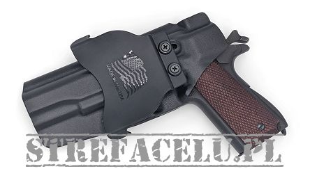 OWB Holster, Compatibility :1911 Government Without Rail, Manufacturer : Concealment Express, Material : Kydex, Color : Black