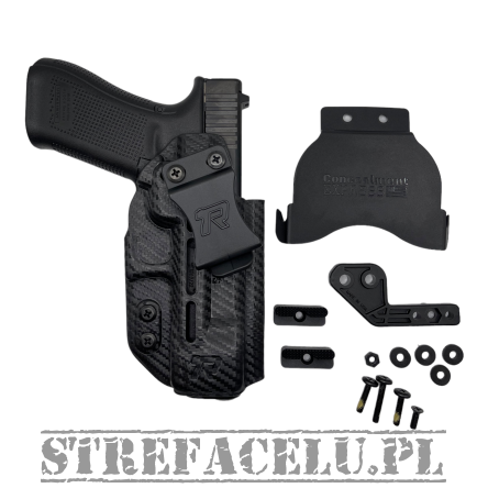 Kabura IWB/OWB Druid do Glock MOS, Ambidextrous, kydex, kolor: carbon