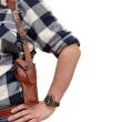 Kabura skórzana pionowa na szelkach do rewolweru Colt Python 6