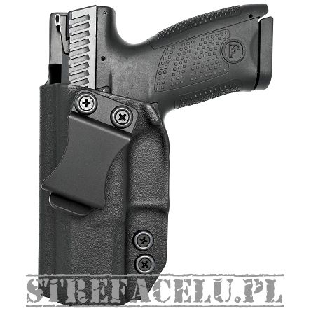 Kabura wewnętrzna lewa do pistoletu CZ P-10C, LH IWB kydex, kolor: czarny
