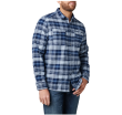 Men's Shirt, Manufacturer : 5.11, Model : Lester Long Sleeve Shirt, Color : Pacific Navy Plaid - 2
