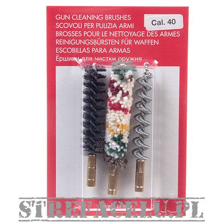 Szczoteczki (3szt.) karabinowe kal. .40 spirala stal, nylon, bawełna - SC-87_40