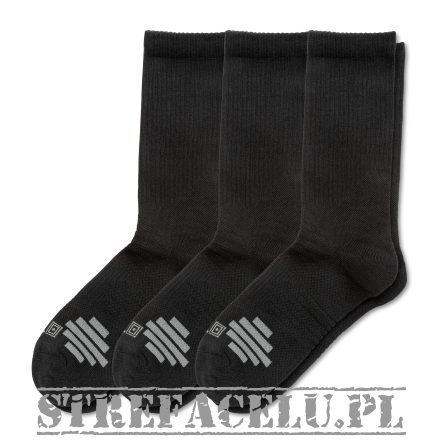 Skarpety meskie 3-pak 5.11 DUTY READY + CREW 3 PACK kolor: BLACK