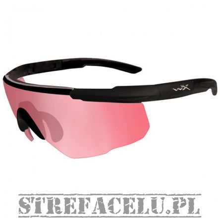 Okulary WileyX Saber Adv. Vermillion Lens 304 / Matte Black Frame w/Bag