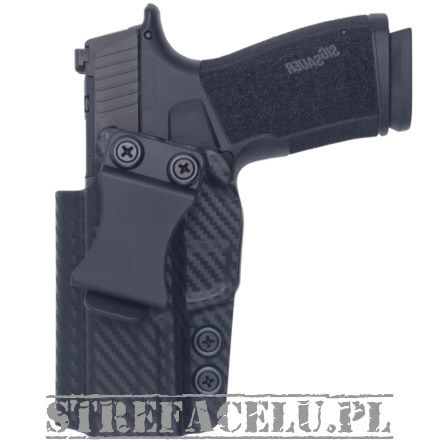 IWB Holster, Compatibility : P365 XMACRO OR, Manufacturer : Concealment Express, Material : Kydex, For Persons : Left Handed, Finish : Carbon