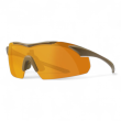 Okulary WileyX Vapor 2.5 Grey / Clear / Light Rust 3512 / Tan Frame - 5