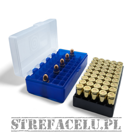 Pudełko (pojemnik) na amunicję 50szt x 9mm/9x21/.380/32Acp/32S&W - Megaline 550/1000BT