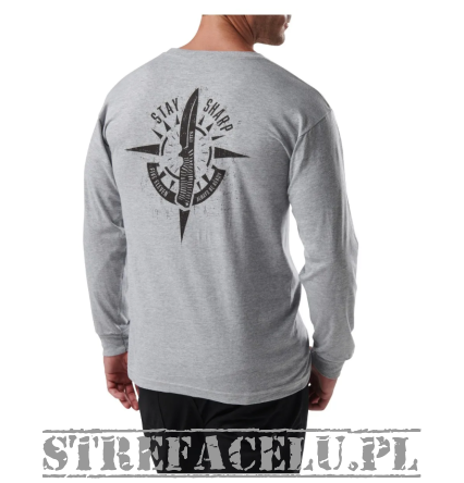 Koszulka meska 5.11 STAY SHARP L/S TEE kolor: HEATHER GREY