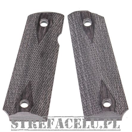Okładziny drewniane do BUL 1911 FS - Checkered Diamond Grey #30103