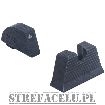 Przyrządy celownicze co-witness Meprolight CRIS Backup Sights do pistoletu Glock ML-10224317201 (przód 6mm/tył 8.5mm)