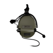 Headphones With Active Noise Canceling + Microphone, Manufacturer : Sordin (Sweden), Model : Supreme Mil CC Neckband, Color : Green - 5