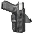 Kabura OWB Kydex Paddle Glock 17/19/22/23/26/27/31/32/33/34/45 Carbon. Zew. Prawa - Concealment Express GLK-171926-CF-RH-OWBPDL - 2
