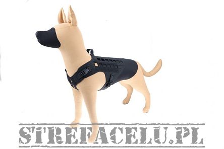 Dog Harness, Manufacturer : Raptor Tactical (USA), Model : K9 Drago Harness, Color : Black, (Size Selection)