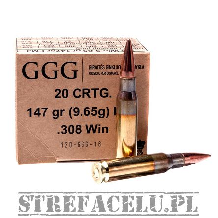 Amunicja FMJ .308Win. 147gr GGG //.308Win