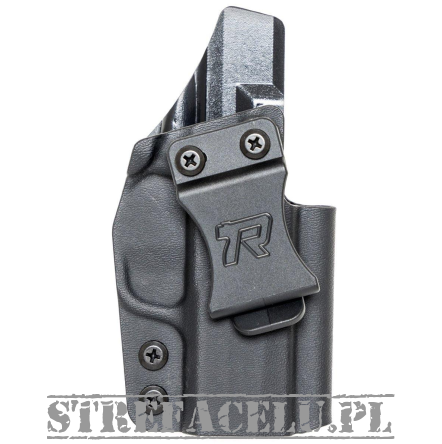 Kabura wewnętrzna prawa do pistoletu Glock 48 MOS, RH IWB kydex, kolor: czarny
