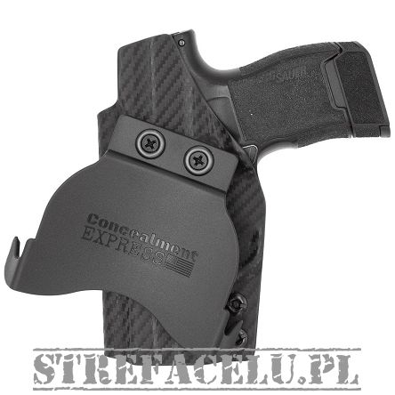 Kabura zewnętrzna prawa do pistoletu Sig Sauer P365 OR, RH OWB kydex, kolor: carbon