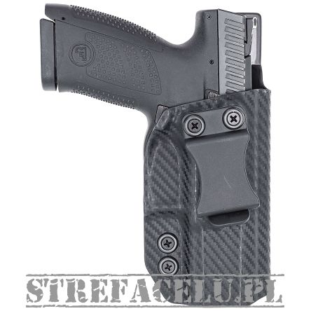 IWB Holster, Compatibility : CZ P10-S, Manufacturer : Concealment Express, Material : Kydex, For Persons : Right Handed, Finish : Carbon