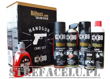 Care Set - Zestaw do czyszczenia broni krótkiej  CX80 Riflec
