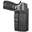 IWB Holster, Compatibility : Sig Sauer P320 Compact/Carry, Manufacturer : Concealment Express, Material : Kydex, For Persons : Left Handed, Finish : Carbon - 2