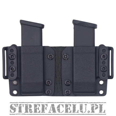 Ładownica na 2mag. jednorzędowe 9mm/40SW OWB kydex, kolor: czarny                                                                                                                                                                     