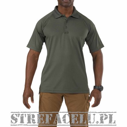 Men's Polo, Manufacturer : 5.11, Model : Performance Short Sleeve Polo, Color : TDU Green