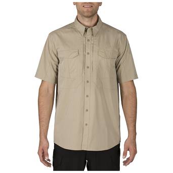 Men's Shirt, Manufacturer : 5.11, Model : Stryke Short Sleeve Shirt, Color : Khaki