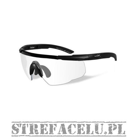 Okulary WileyX Saber Adv. Clear Lens 303 / Matte Black Frame w/Bag