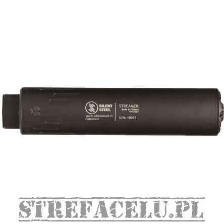 Tłumik huku SilentSteel Baffle Streamer Alu 7,62 Armor Black