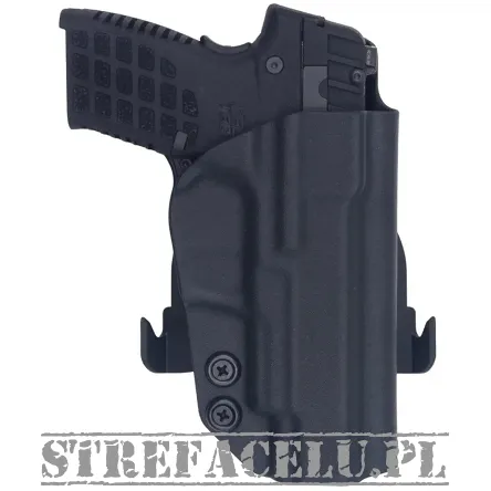 Kabura zewnętrzna lewa do pistoletu Keltec P15, LH OWB kydex, kolor: czarny