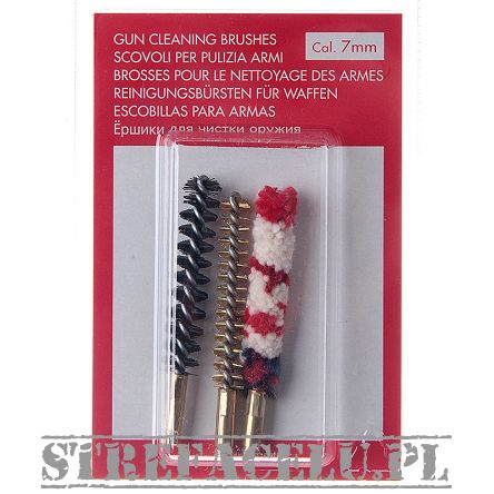 Szczoteczki (3szt.) uniwers. kal. 7mm mosiężna, nylon, bawełna - SC-87A_7