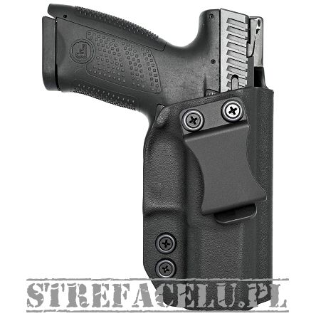 Kabura wewnętrzna prawa do pistoletu CZ P-10C OR, RH IWB kydex, kolor: czarny