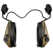 Headphones With Active Noise Canceling, Manufacturer : Sordin (Sweden), Model : Supreme MIL AUX & Helmet Mount ARC Rail, Color : Sand - 72308-05-S - 2
