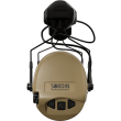 Headphones With Active Noise Canceling, Manufacturer : Sordin (Sweden), Model : Supreme MIL AUX & Helmet Mount ARC Rail, Color : Sand - 72308-05-S - 4