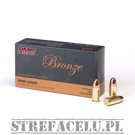 Nabój kulowy FMJ 7,5g PMC // 9 PARA
