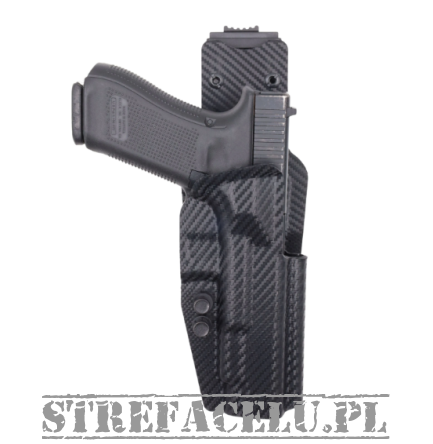 Kabura zewnętrzna prawa Competition do Glock 34, RH OWB kydex, kolor: carbon