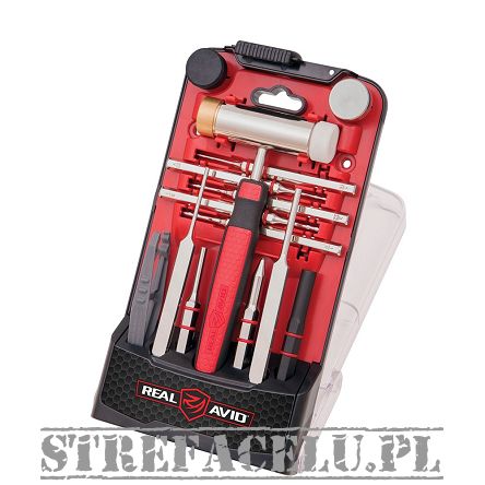 Real Avid - Zestaw Accu-Punch Hammer& AR15 Pin Punch Set - AVHPS-AR
