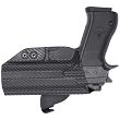 Kabura zewnętrzna prawa do pistoletu IWI Jericho 941 FS9 stalowy szkielet Mid Size, RH OWB kydex, kolor: carbon - 2